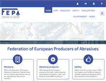 Tablet Screenshot of fepa-abrasives.com